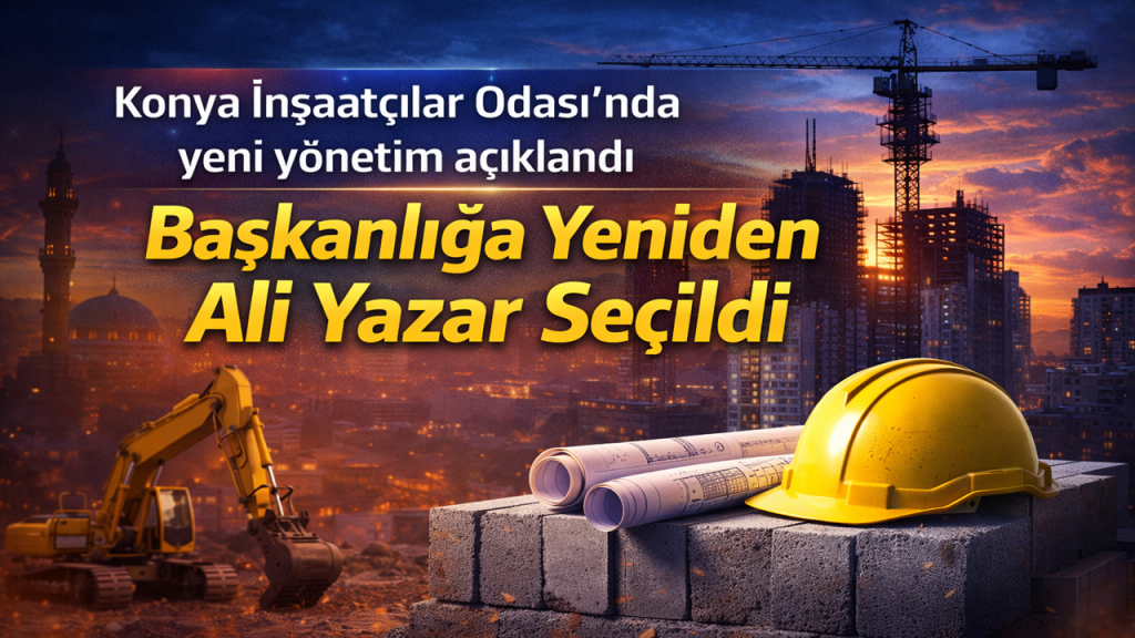 Konya İnşaatçılar Odası’nda Yeni Yönetim Açıklandı